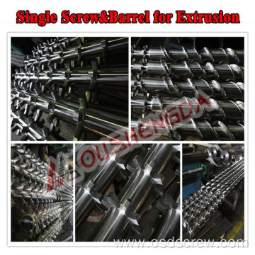 High speed single extruder screw and barrel(screw and barrel for pe extruder)